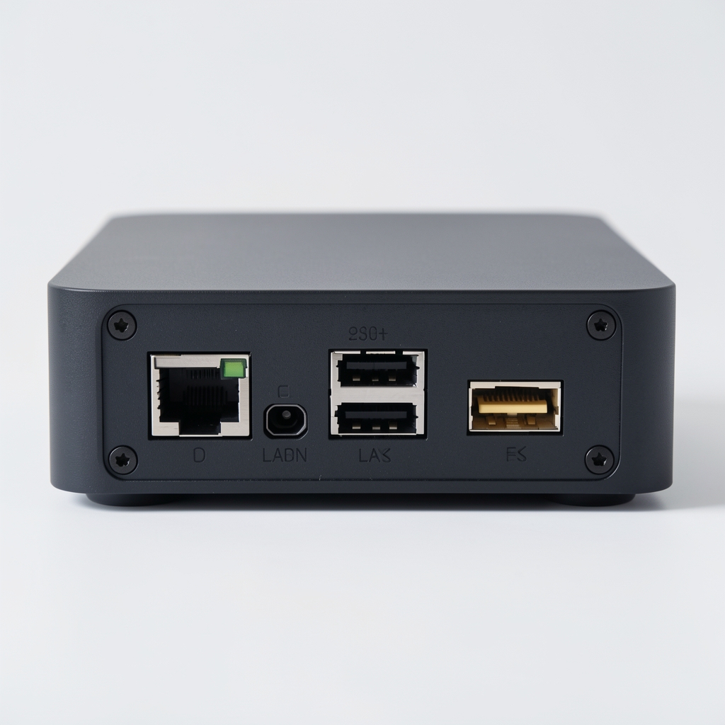 Synology DS923+ задња плоча са LAN, USB и eSATA портовима