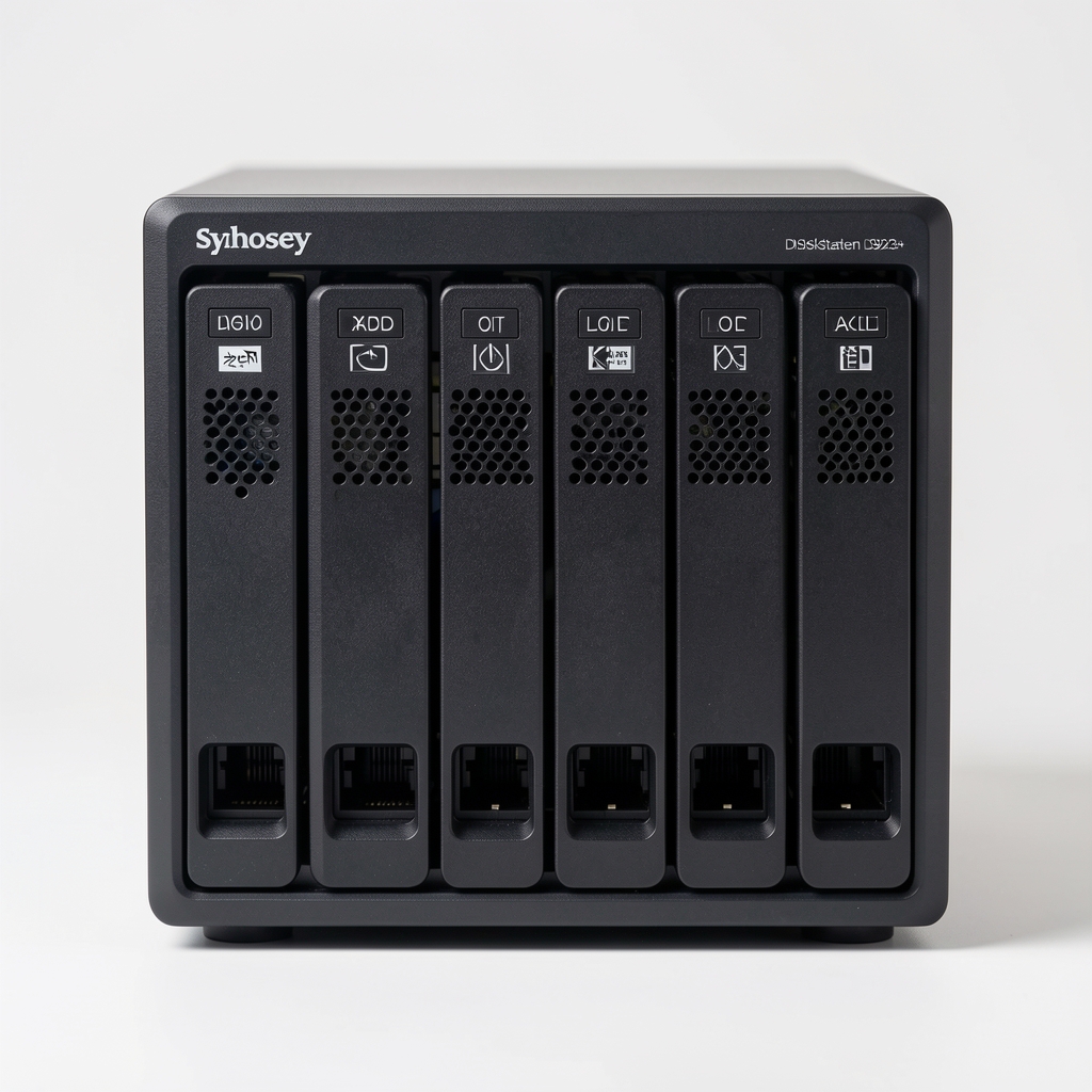 Synology DiskStation DS923+ четверобајни NAS сервер са AMD Ryzen процесором, предња страна
